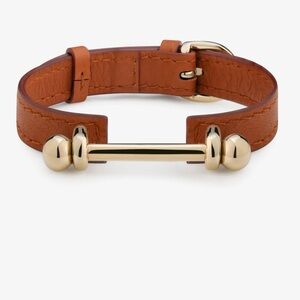 Strathberry music bar leather bracelet